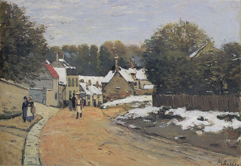 Early Snow at Louveciennes,